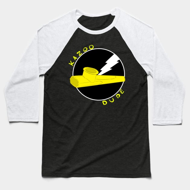 Kazoo Dude (Yellow) Baseball T-Shirt by YoNemu